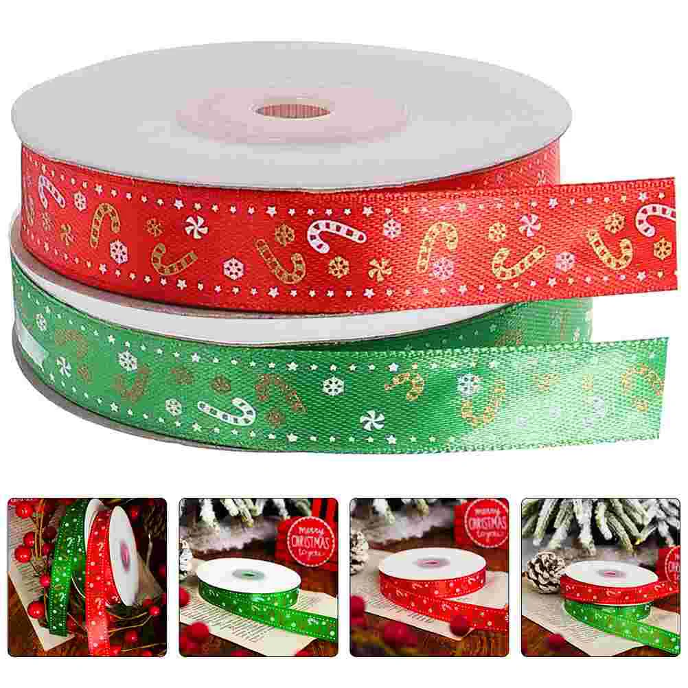 

Ribbon Christmas Giftcraft Diy Wide Tree Ribbons Wired Wrapping Bow Decoration Party Hanging Roll Candymaking Set Decor Holiday