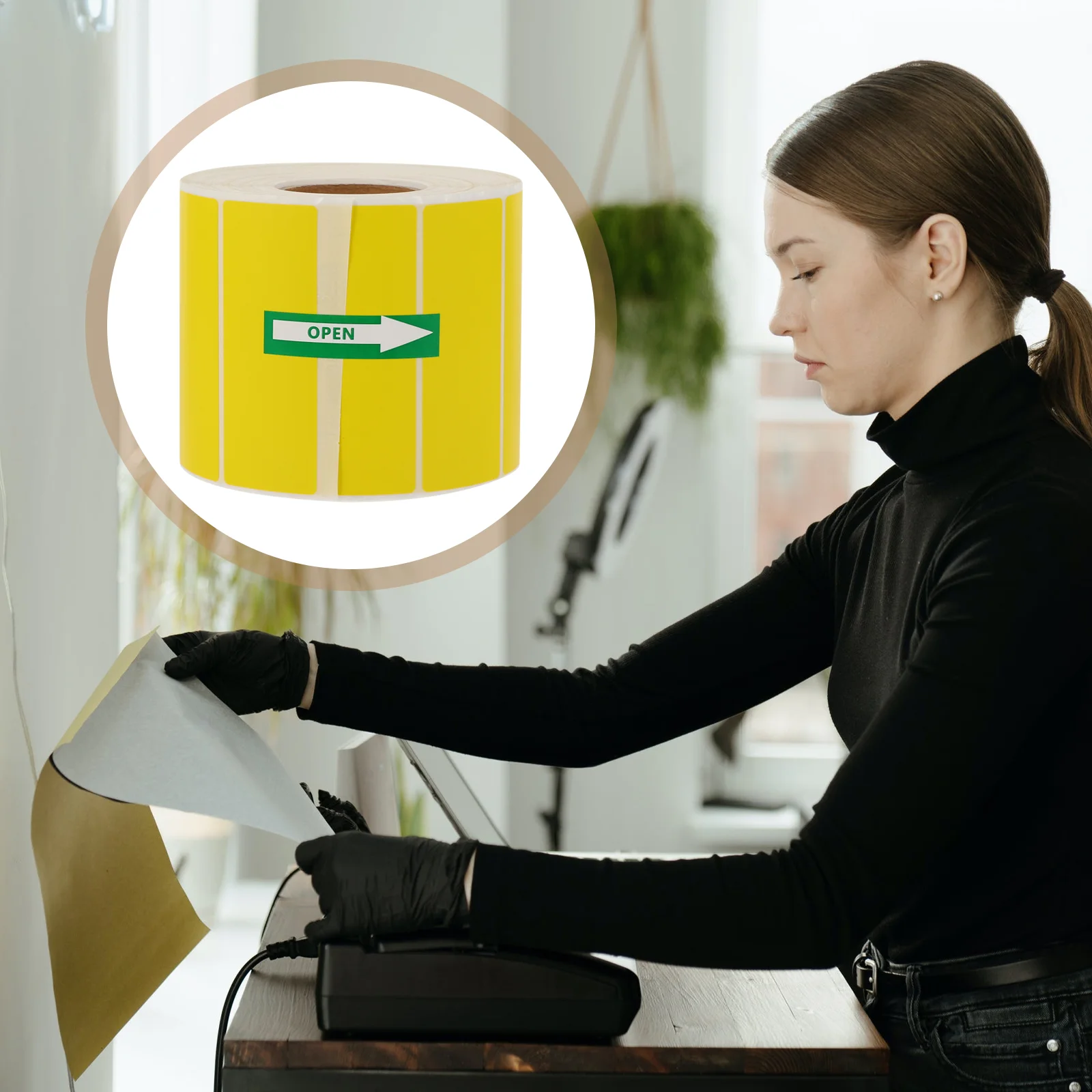 

Stickers Labels Label Sticker Blank Roll Adhesive Paper Useful Tags Printing Write Sticky Mailing Waterproof Self Perforated