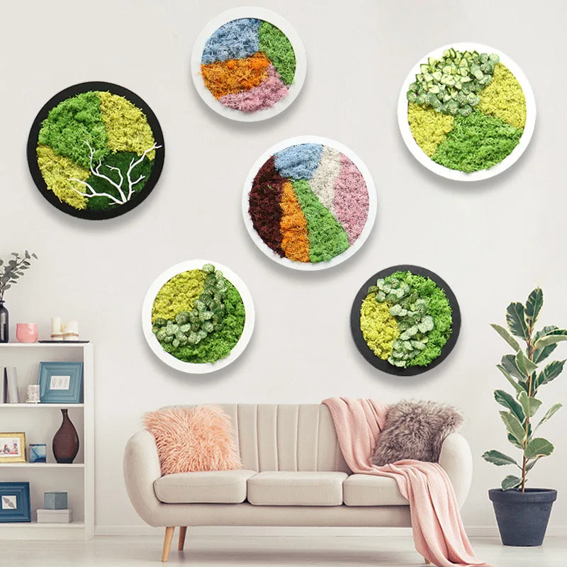 Искусственные зеленые растения настенная фоторамка подвесное украшение на