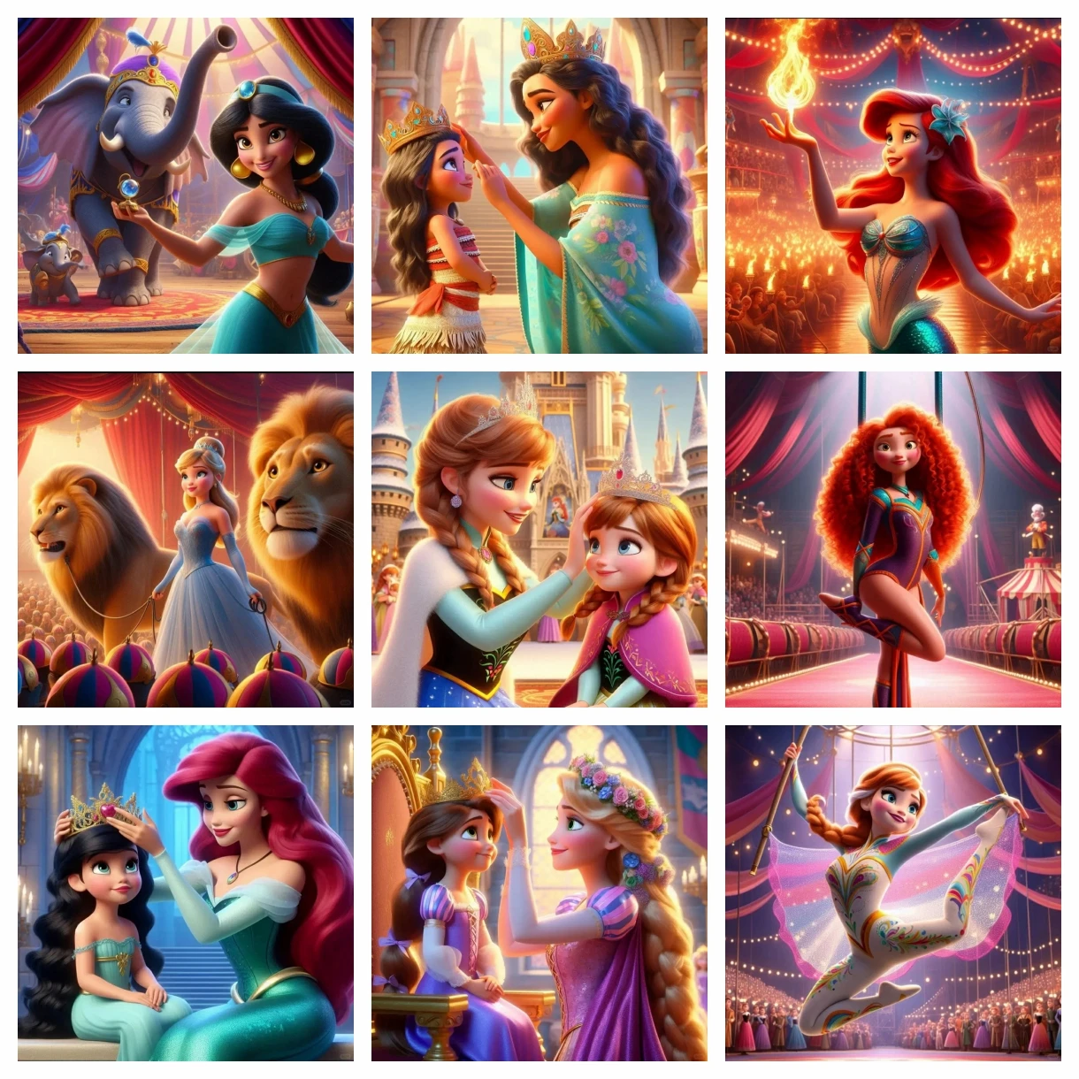 DIY 5D полный алмазный набор для рисования принцесса Диснея акробатика вышивка