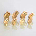 Латунный соединитель BSP, 18 дюйма, 14 дюйма, 38 дюйма, 12 дюйма, с внутреннейнаружной резьбой 45 градусов, для домашнего сада