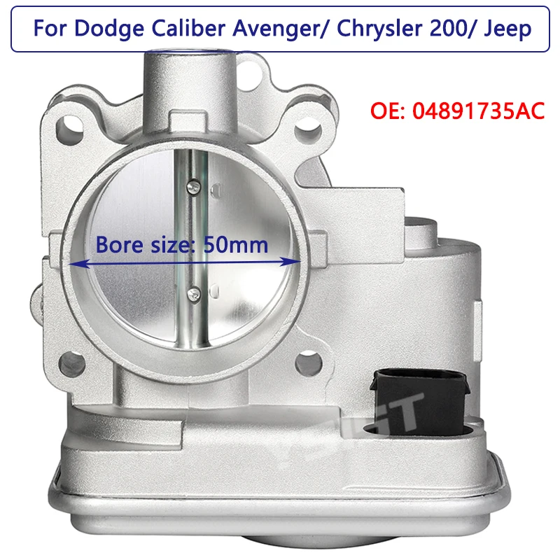 

For Chrysler 200 Dodge Journey Caliber Avenger Jeep Compass Patriot Sebring 1.8L 2.0L 2.4L Throttle Body 4891735AC 04891735AC
