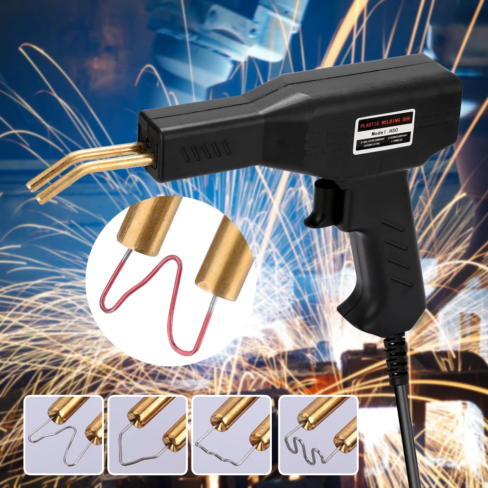 

Car Bumper Repair Tools Plastic Welder Gun Hot Stapler Welding Machine Soldering Iron for Plastic Staple PVC Repairing Machine