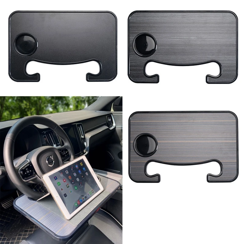 

Auto Steering Wheel Desk Laptop Phone Pad Car Traveling Table Food Eating Fits Most Vehicles Steering Wheels E8BC