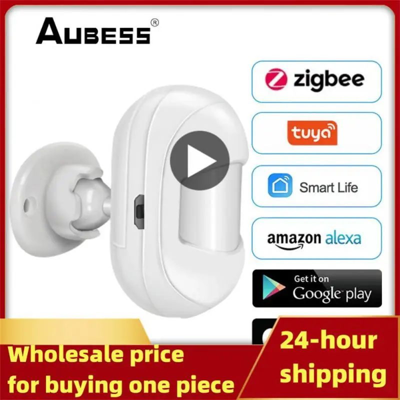 

units Tuya Zigbee Motion Sensor Mini Pir Detector Smart Life APP Remote Alarm Work With Alexa Smart Home battery included