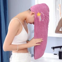 women girls magic microfiber shower cap towel bath hats for women dry hair cap quick drying soft for lady turban head