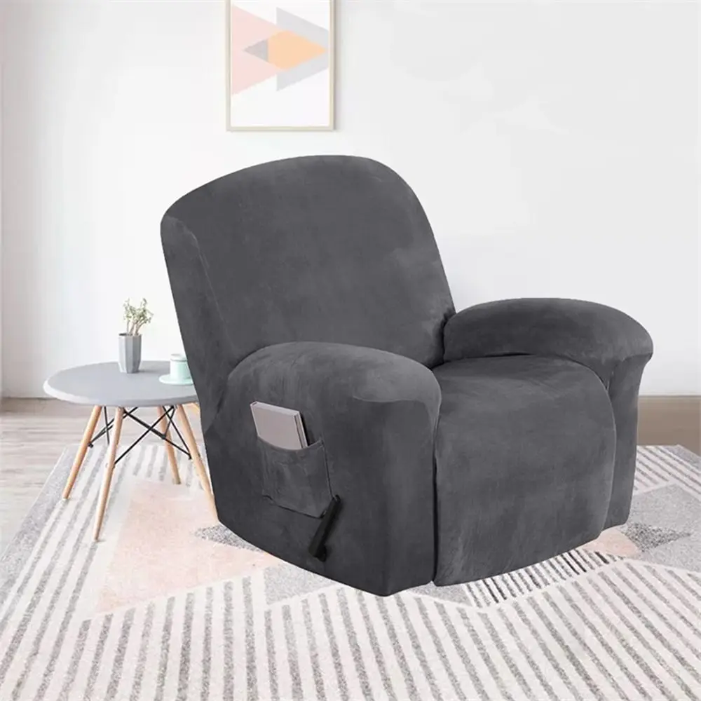 

Anti-fouling Elastic Removable Comfortable Sofa Cover Suede Fabric Chair Covers Soild Color