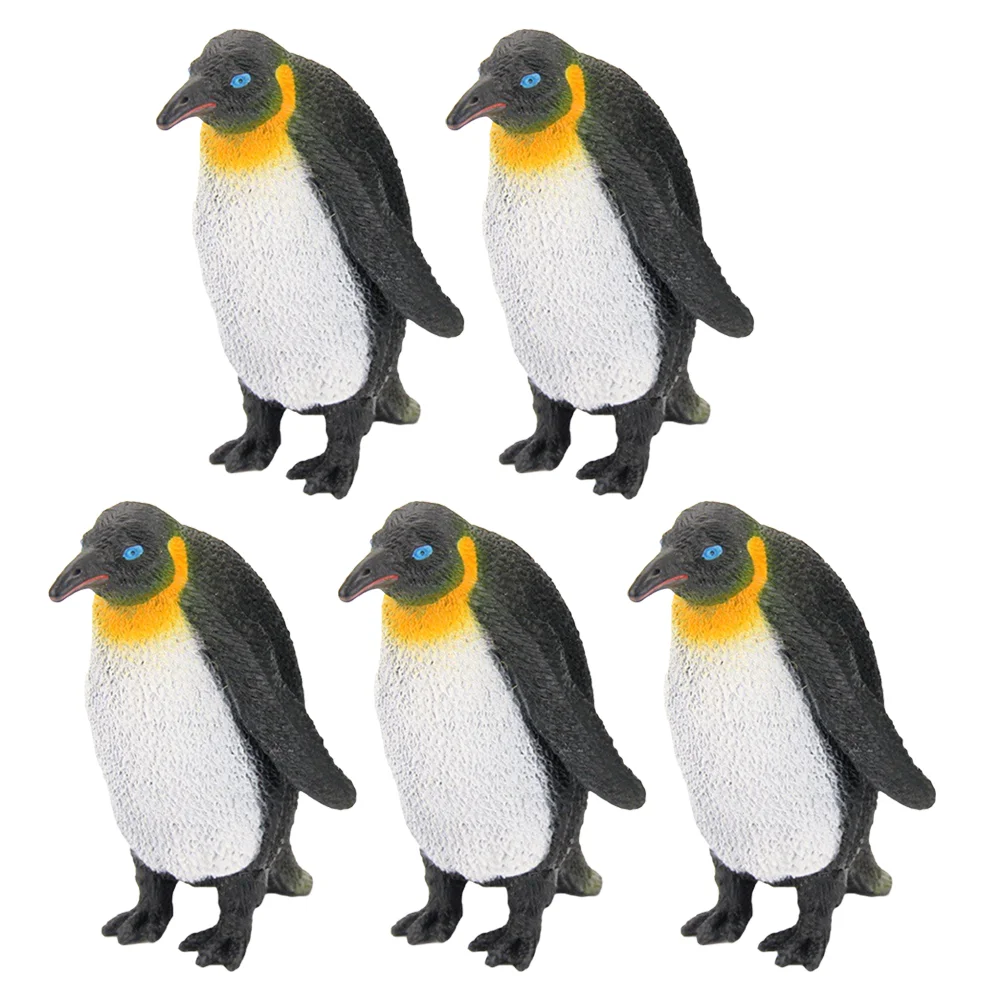 

5pcs Toys Durable Creative Funny PVC Plastic Model Figure Playing Penguin for Kids