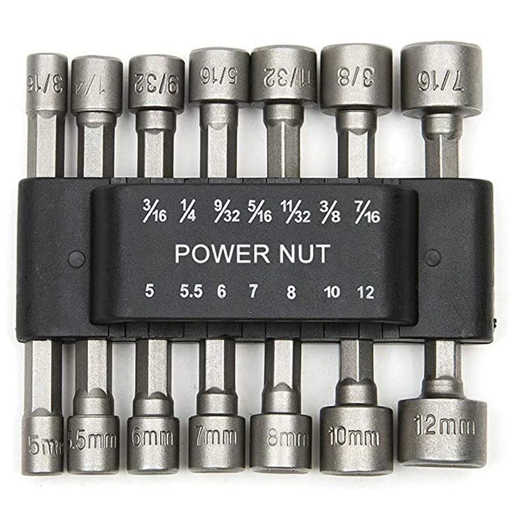 

9/14PCS 5mm-13mm Hex Sockets Sleeve Nozzles Nut Driver Set Screwdriver Set Schroevendraaier Set Bits Sets Tools Socket Wrenches