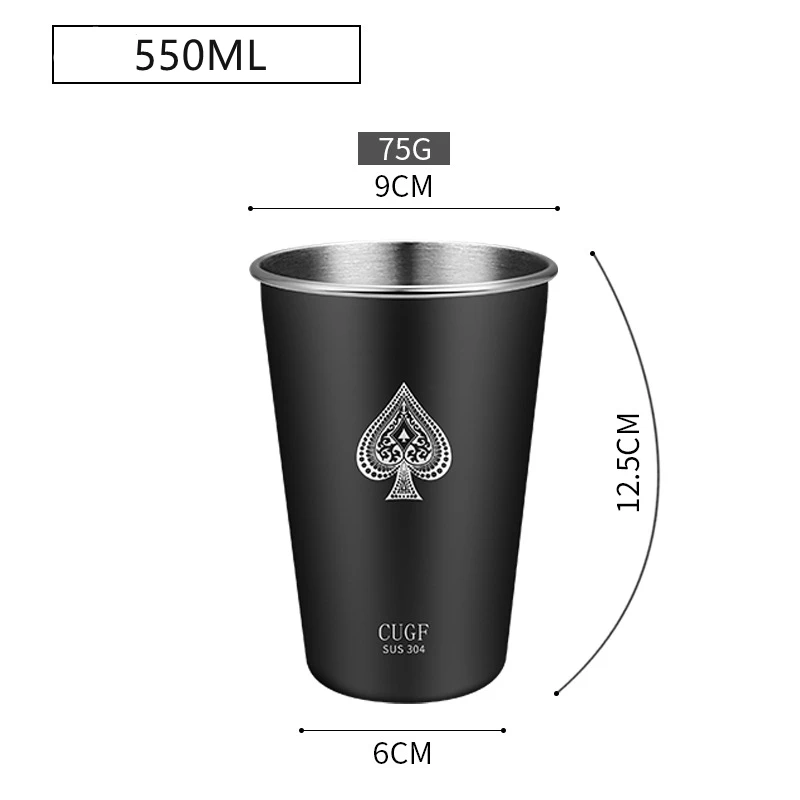 Кружка из нержавеющей стали Elk Black 304