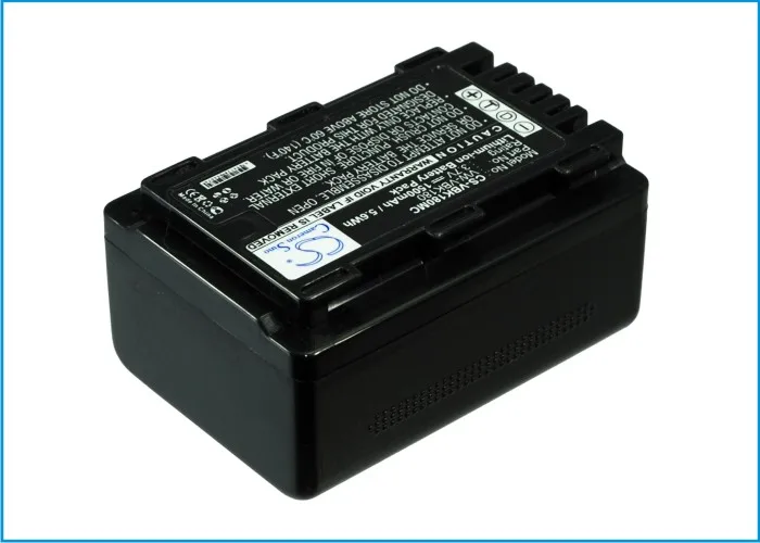 

CS Camera Battery for Panasonic SDR-H85 SDR-T55 SDR-T50 S50 HDC-SD60 HDC-TM60 HS60K SDR-H85S fits VW-VBK180 VBK180E-K VBK180-K