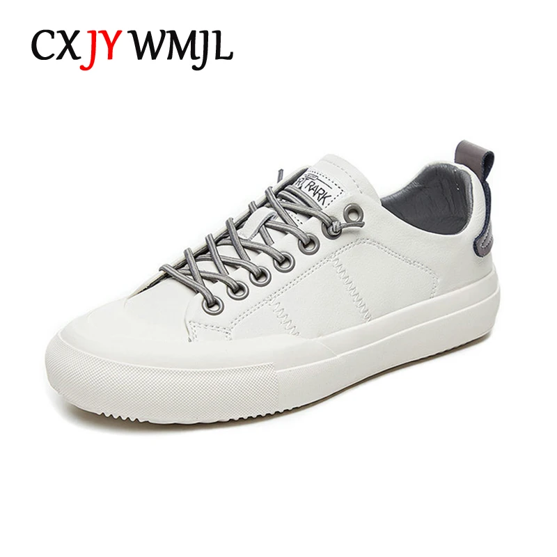 

CXJYWMJL маленькая белая женская обувь из натуральной кожи, модные повседневные кроссовки на плоской подошве, Женская Весенняя спортивная обув...