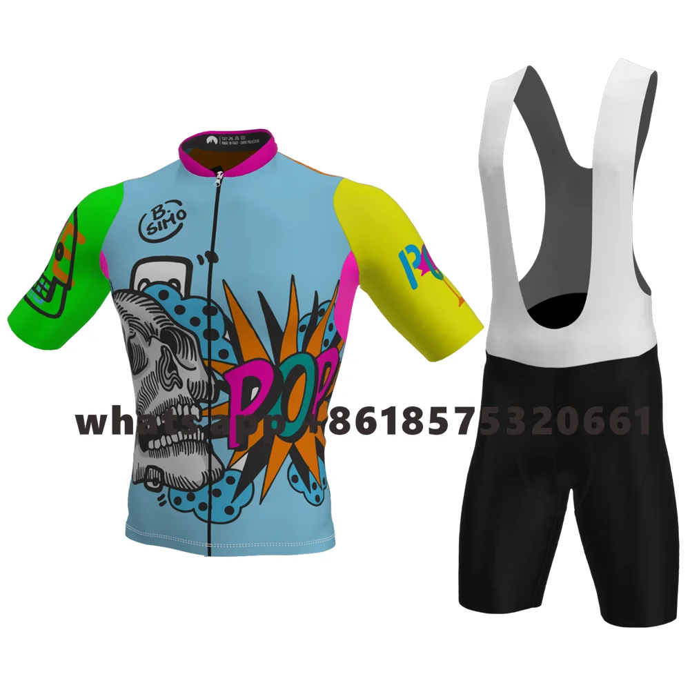Slopline-Conjunto de ropa de Ciclismo, Maillot de manga corta para bicicleta de montaÃ±a y carretera, pantalones cortos de Gel 9D para Ciclismo de larga distancia