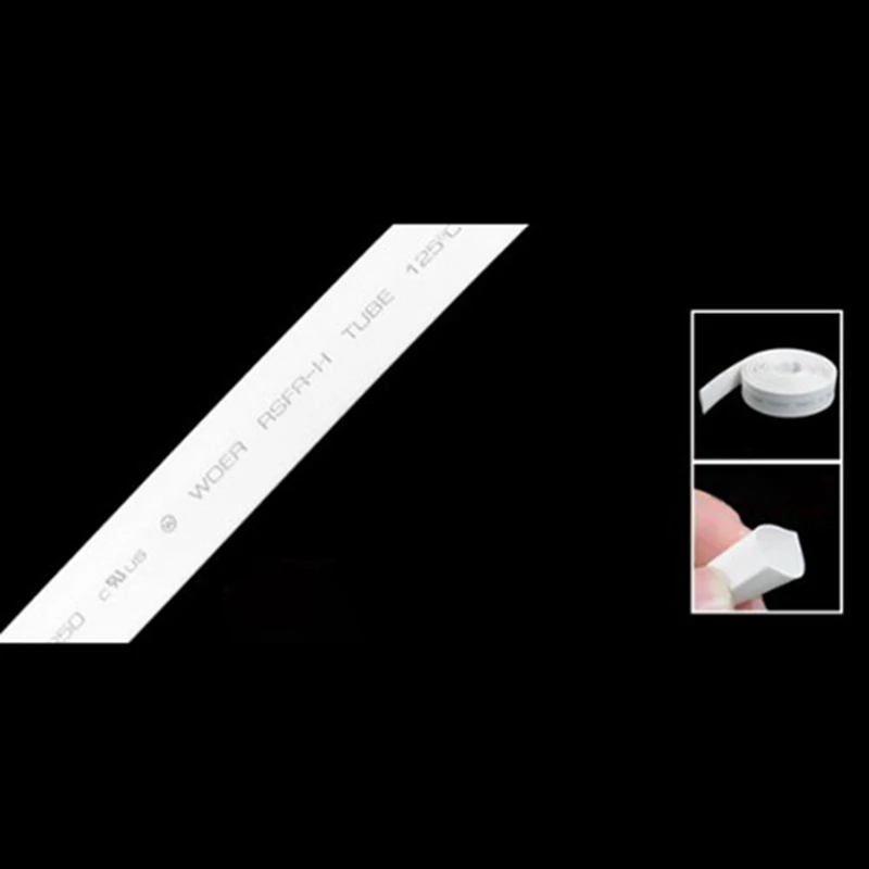 

New 2X Ratio 2:1 10Mm Dia White Polyolefin Heat Shrinkable Tube 4M Long