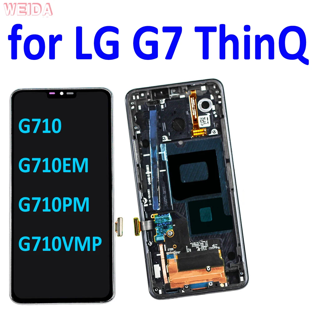 ЖК-дисплей AAA + для LG G7 LCD G710 G710EM G710PM G710VMP, ЖК-дисплей, фоторамка для LG G7 ThinQ дисплей