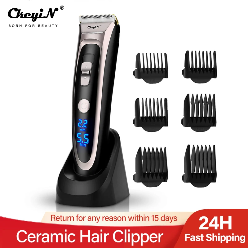 Barber Cutting Mustache Clipper Cordless Men Hair Cutter Power Motor
