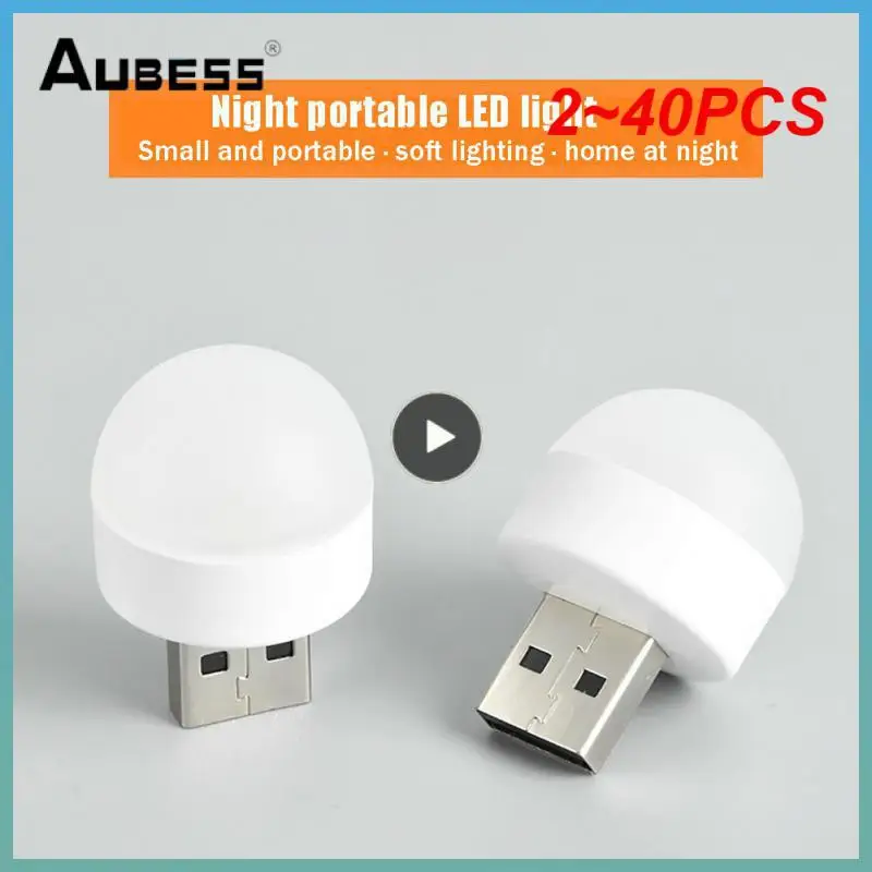 

2-40 шт., мини-лампы для чтения с USB-разъемом