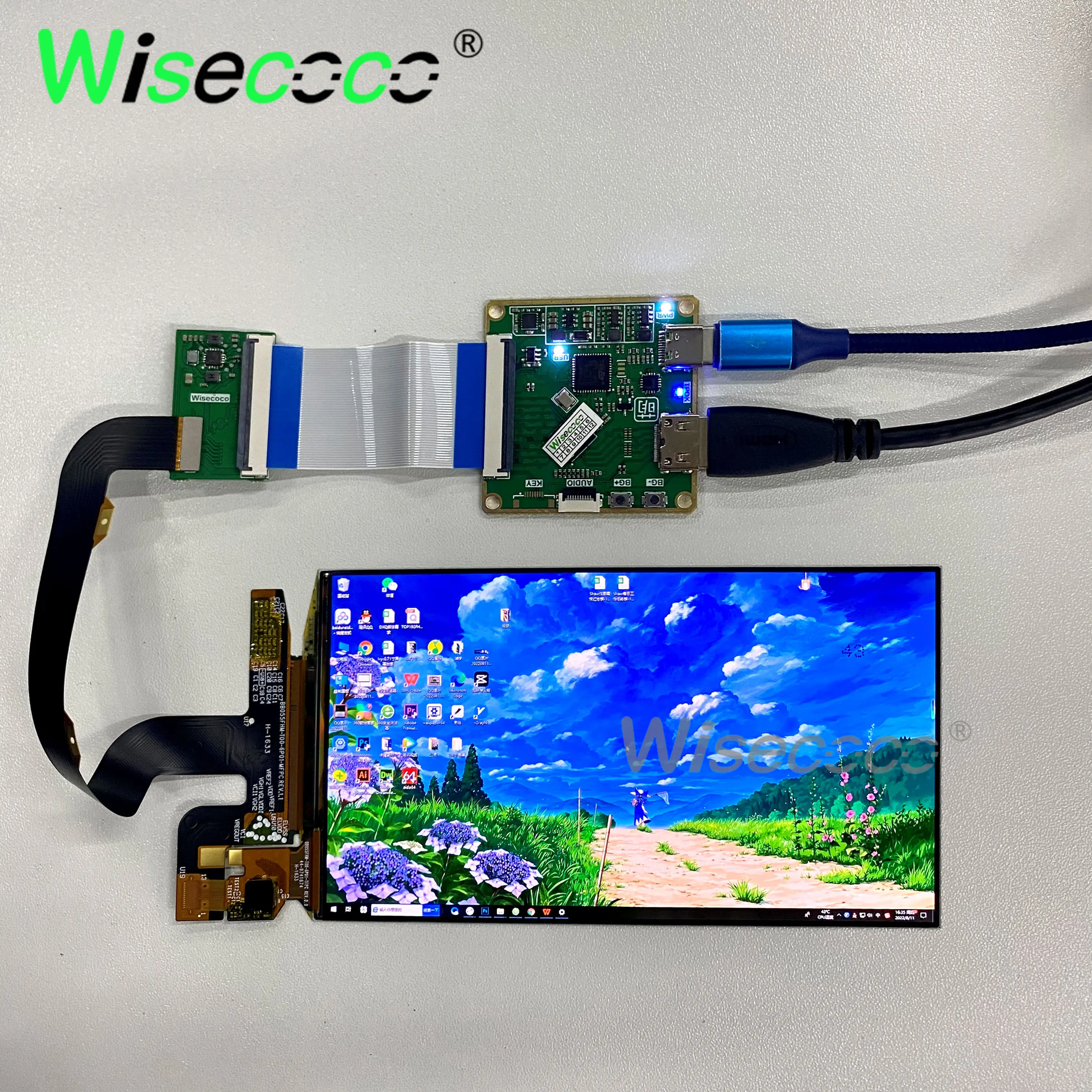 OLED 5.5 INCH 1920x1080 TOUCH SCREEN FHD AMOLED SCREEN DISPLAY 60Hz USB-C DRIVER BOARD RASPBERRY PI WIN 10 11 OLED TOUCH PANEL