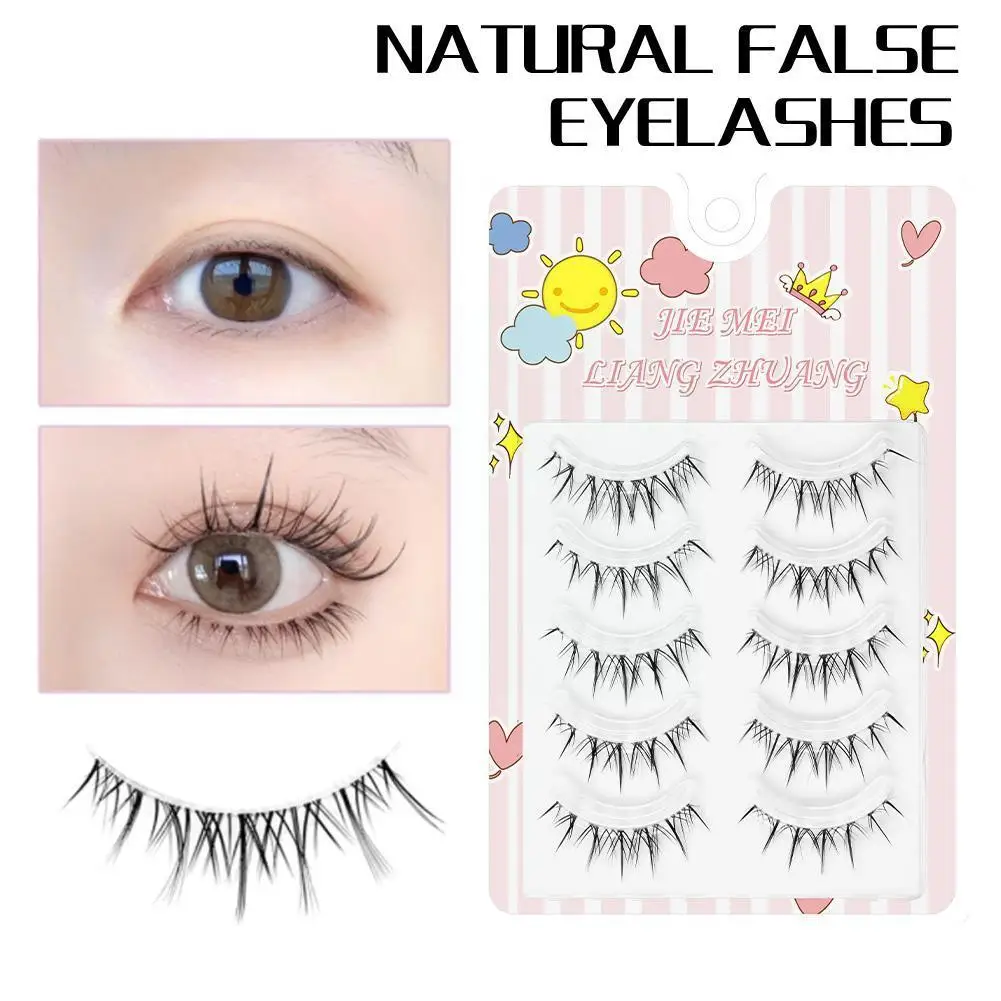 

5 пар натуральных мультяшных накладных ресниц, длинные трафареты для наращивания, накладные инструменты для макияжа, искусственные ресницы...