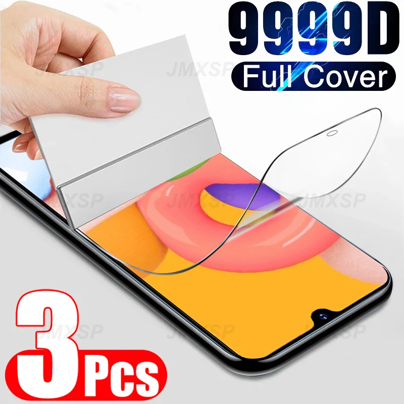 

3Pcs Hydrogel Film For Samsung A01 A11 A21 A31 A41 A51 A71 Screen Protector on For Samsung Galaxy M01 M11 M21 M31 M51 M31S Film