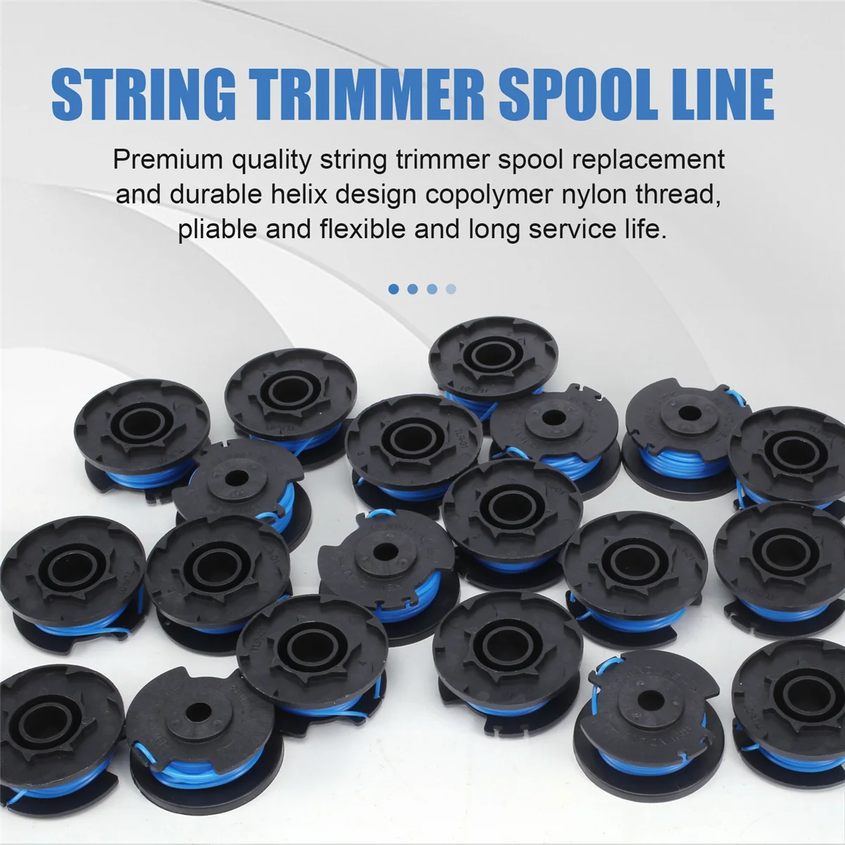 

Autofeed String Trimmer Replacement Spool Line for Ryobi One+ AC14RL3A 18V 24V 40V Cordless Trimmers (20 Spool +2 Cap)