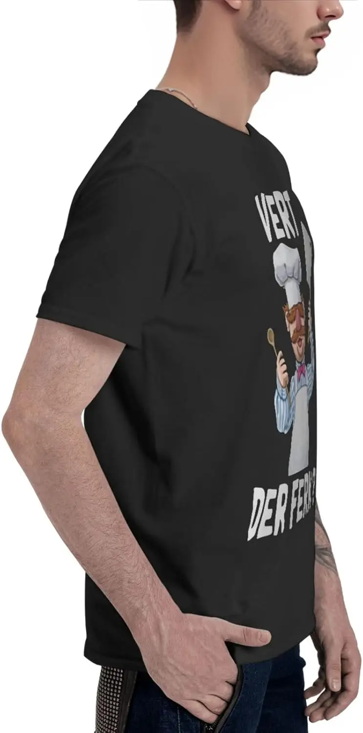 Аниме шведский шеф-повар Vert Der Ferk футболка мужская летняя с круглым вырезом и