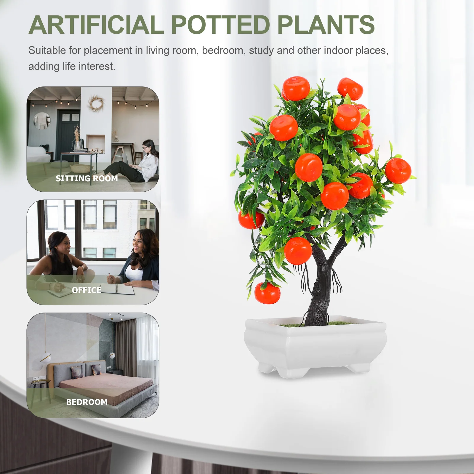 Искусственное апельсиновое дерево искусственные фрукты комнатное растение