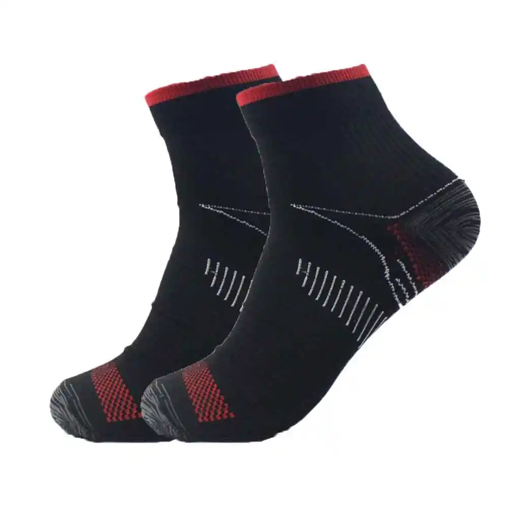 

Foot Compression Socks Breathable Good Elasticity Plantar Fasciitis Lightweight Knit Socks Stockings Outdoor White