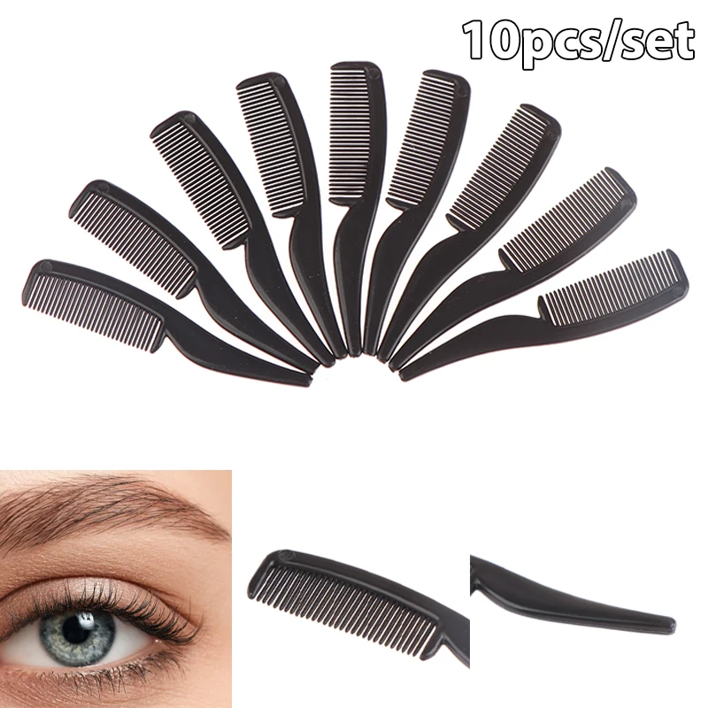 

10Pcs Eyebrow Comb Mini Make Up Brushes Portable Hair Comb Salon Brush Eyelash Extension women Beauty Makeup Tools