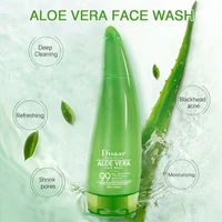 120ml revitalizing moisturizing aloe essence facial cleanser mild moisturizing oil control facial exfoliating gel cleanser