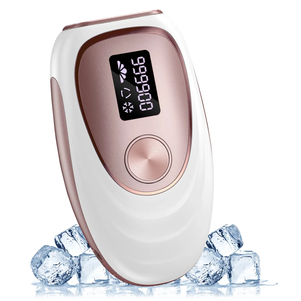 IPL Laser Hair Removal for Women and Men,Ice Compress Hair Removal System Upgrade 999,900