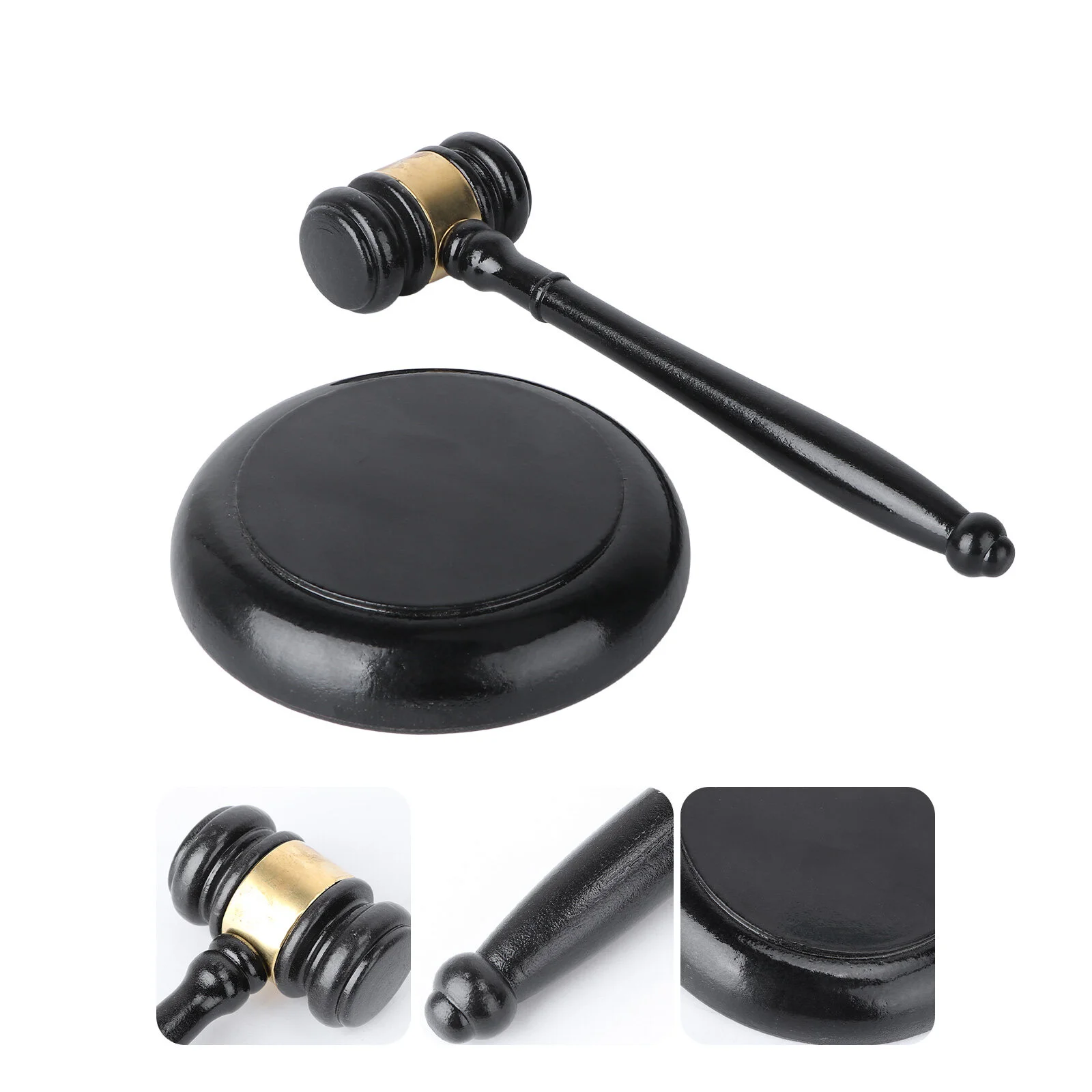 

Judge Hammer Auction Gavel Judge's Wooden Base Hammers Mini Building Block Sets