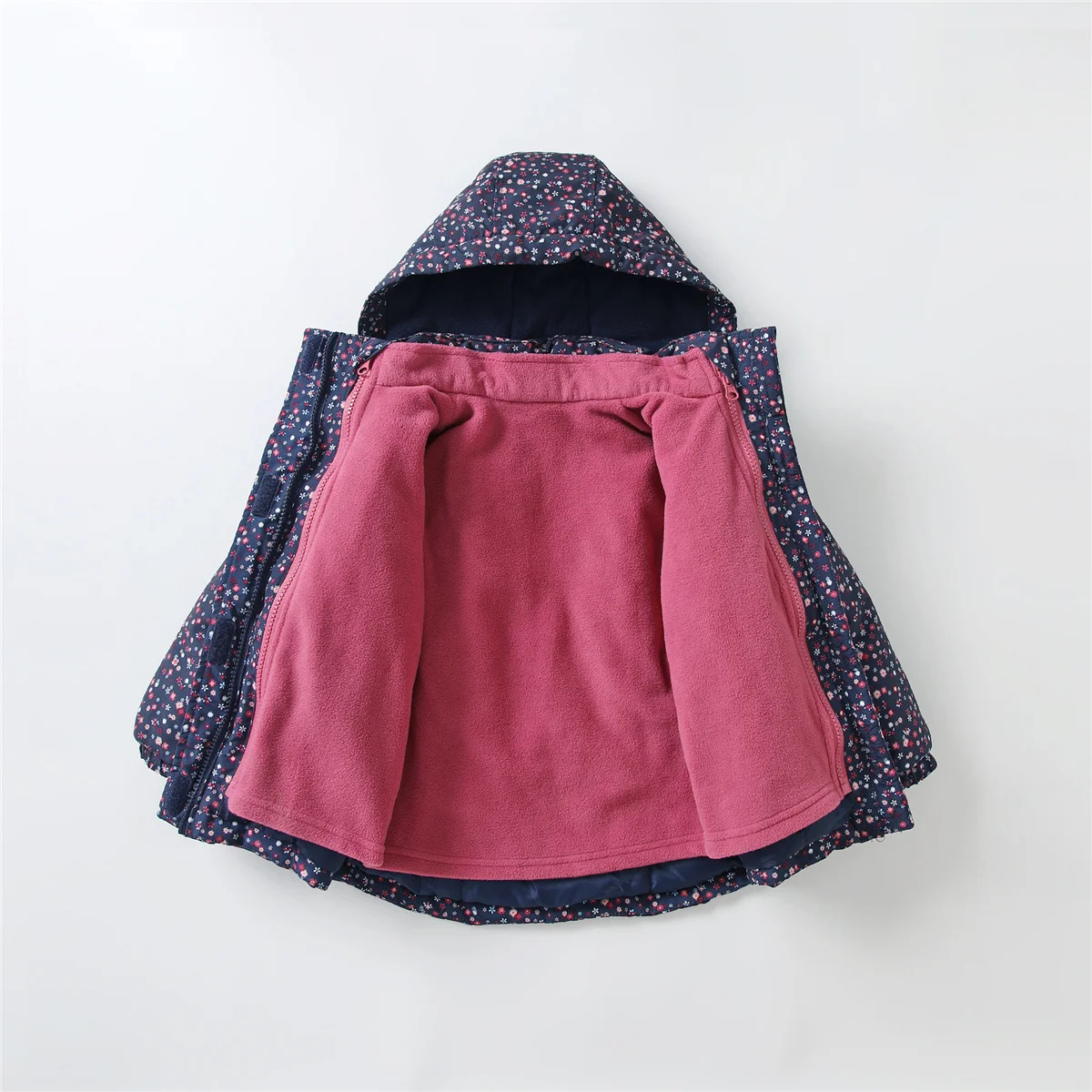 2 шт./комплект Детская флисовая куртка 3 в 1