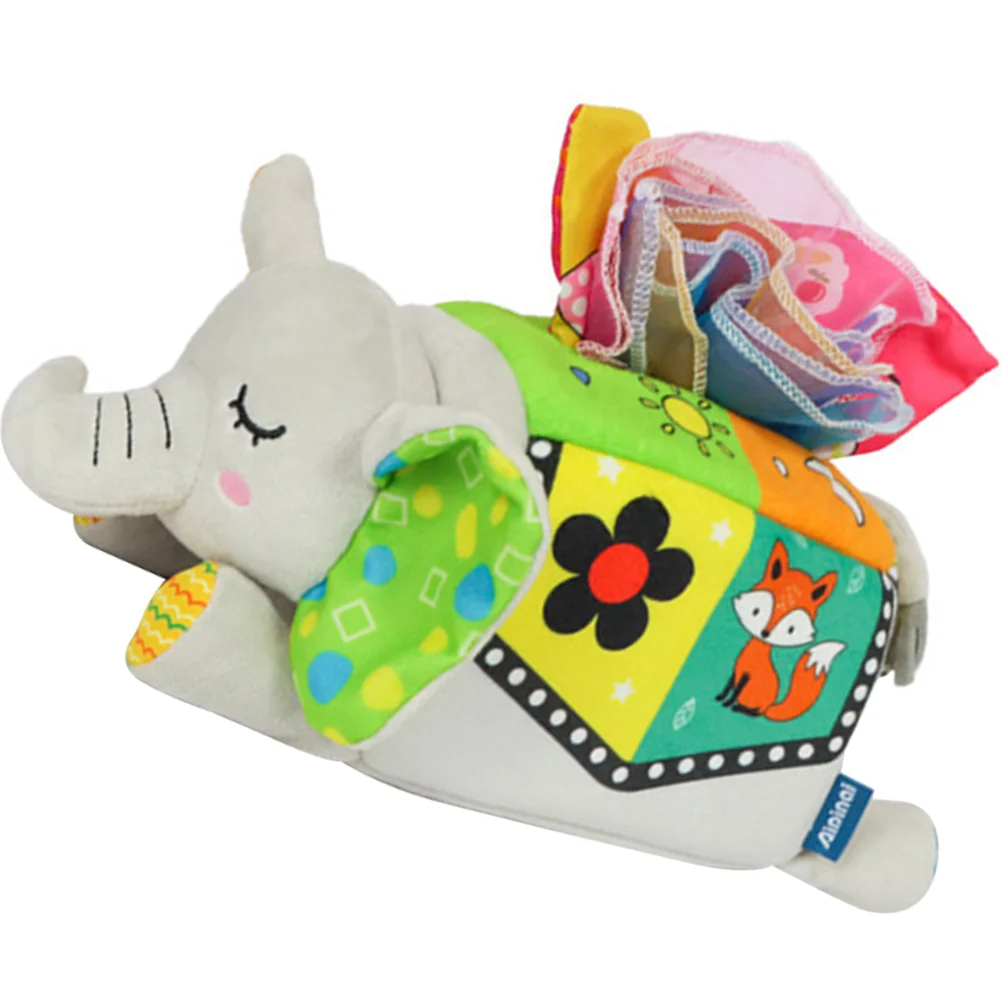 

Toy Box Tissue Toys Baby Sensory Learning Early Toddlers Stuffed Educationalplaything Simulation Preschool Elephant Montessori