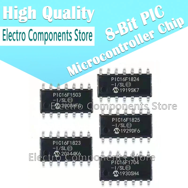 

PIC18-Bit MCUs PIC Microcontroller Chip 6F1823-I/SL PIC16F1824-I/SL PIC16F1825-I/SL PIC16F1503-I/SL PIC16F1704-I/SL SOP14 SOP-14