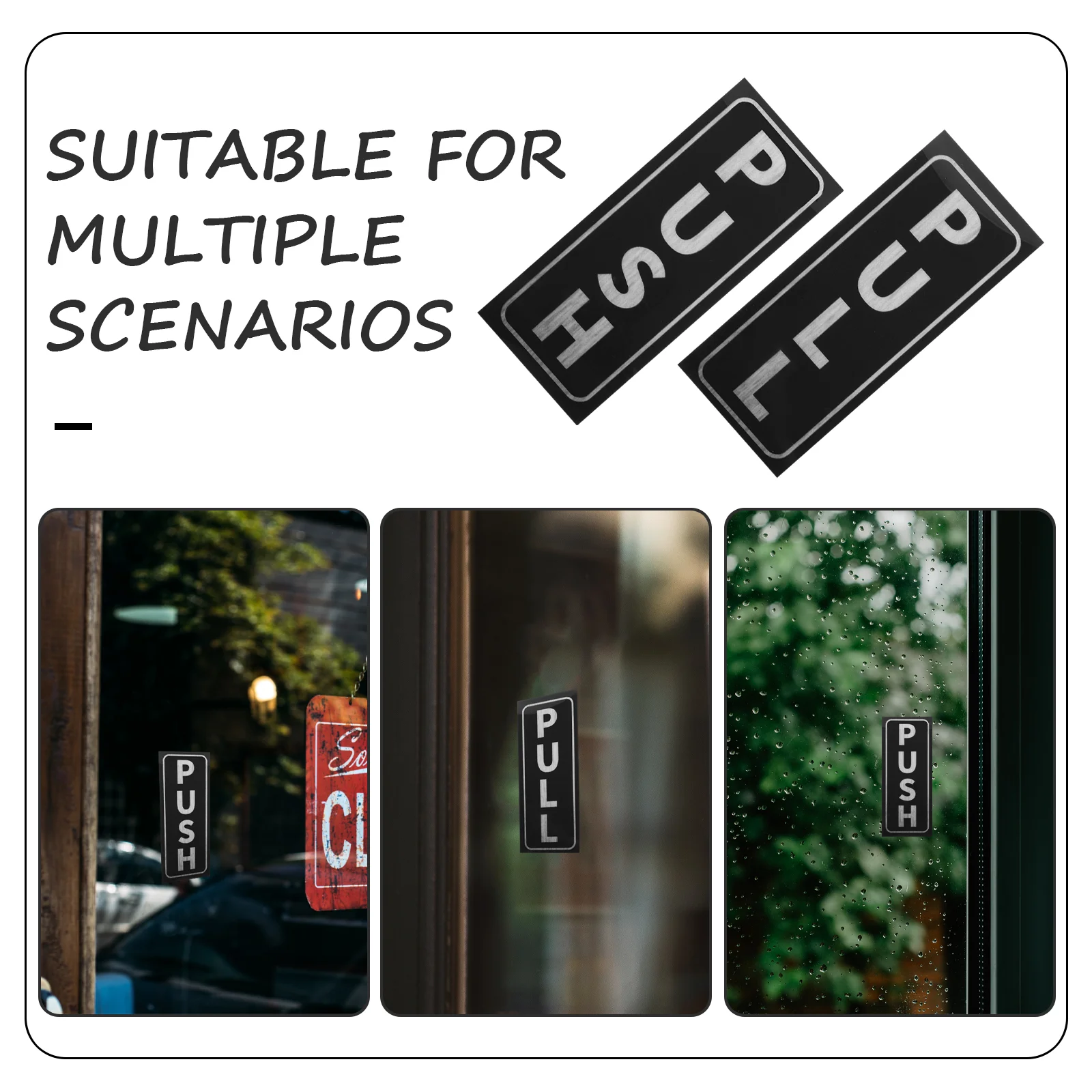 2 шт. наклейки на дверь Push Pull и самоклеящиеся для раздвижных стеклянных дверей Ind