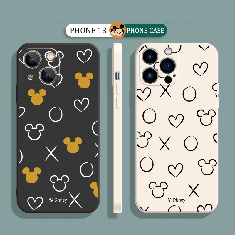 

Mickey MIQI 2022 Phone Cases For iPhone 11 12 13 Pro MAX 6S 7 8 Plus XS MAX 12 13 Mini X XR SE 2020 NEW Concise Coque Soft TPU