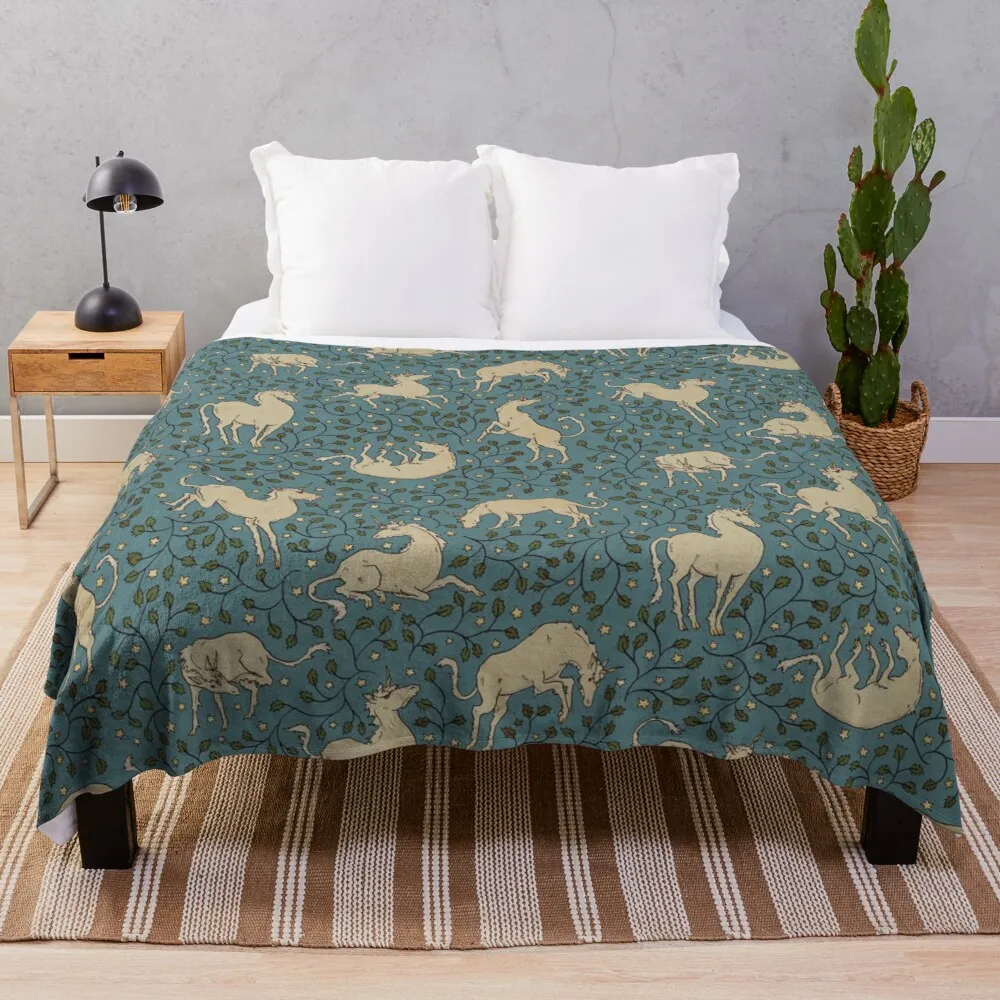 

Twilight Unicorns Throw Blanket Brand Blankets Tourist Blanket Blanket For Sofa Fleece Blanket