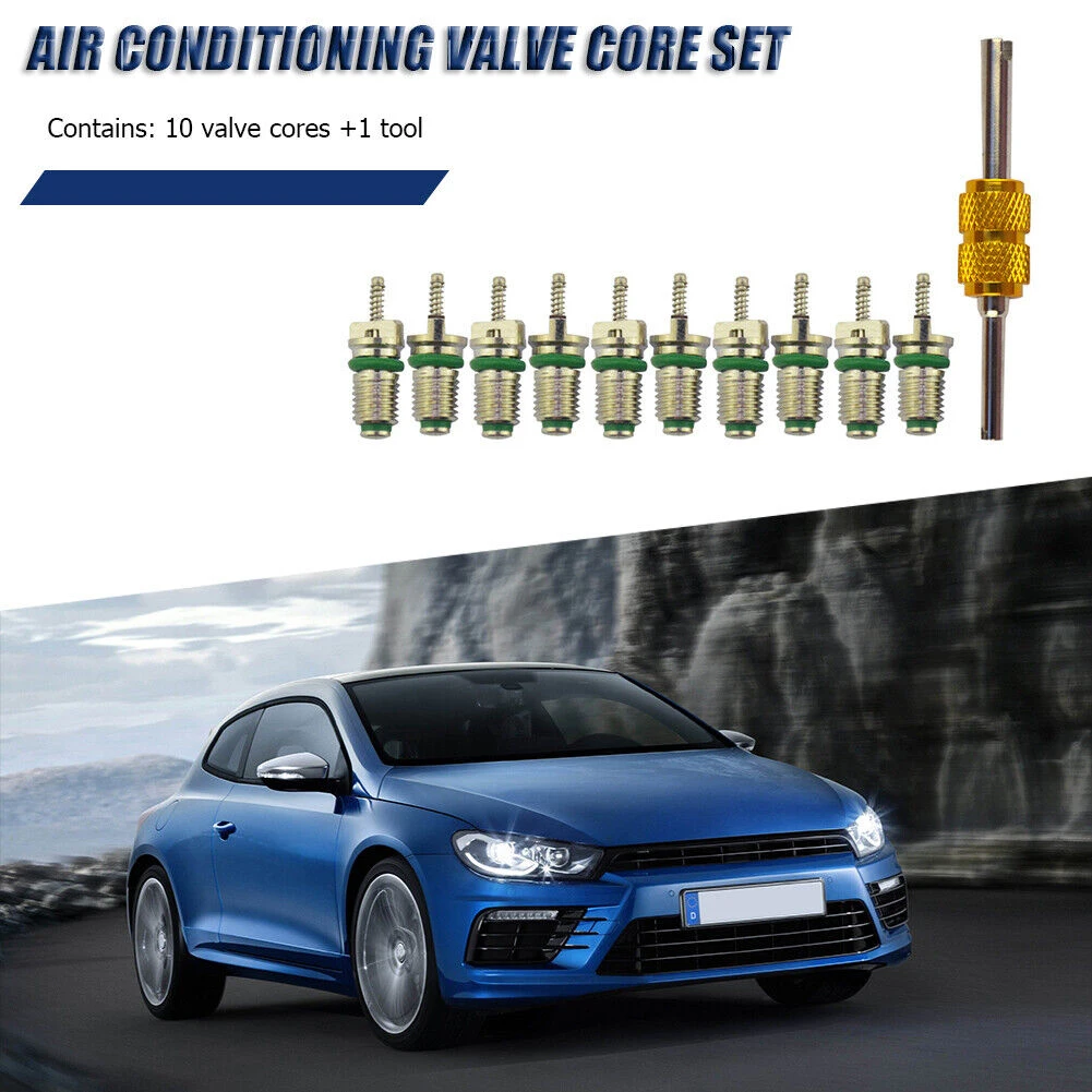 

Tool Valve Core Remover Auto Replacement Parts Copper For Most Cars And R134a Green 100% Brand New And High Quality