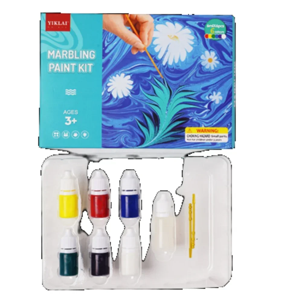 

Water Marbling Paint Kit Water-based Art Paint Set DIY Painting on Water Creative Art Craft Toys Gift Ideas for Kids Activities