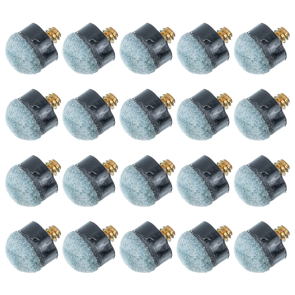 

20 Pcs Swimming Pool Cue Tip Replacement Table Accessories Portable Tips Supply
