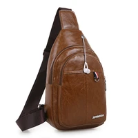 022 new pu chest bag mens chest bag light messenger bag shoulder bag outdoor bag travel bag
