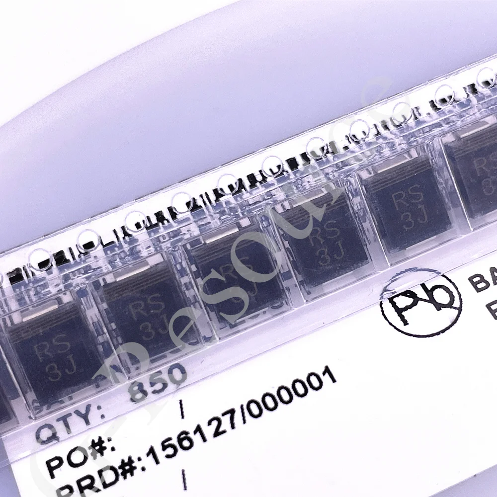 

(50pcs) RS3J SMC 3A600V DO-214AB Fast Recovery Diode