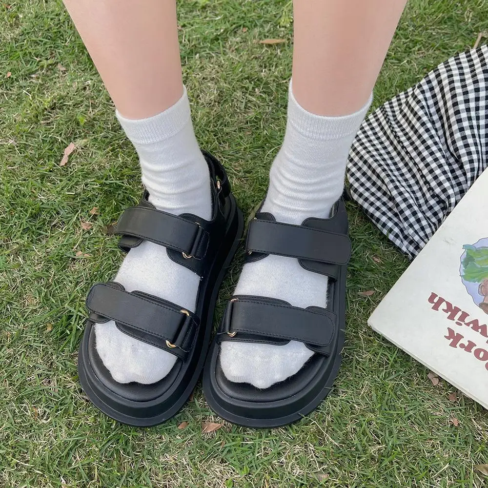 

Gladiator Sandals Women Summer 2022 Elegant Medium Heel Women's Shoes On Heels Flat Female Party Beach Sandals Fashion Casual 40