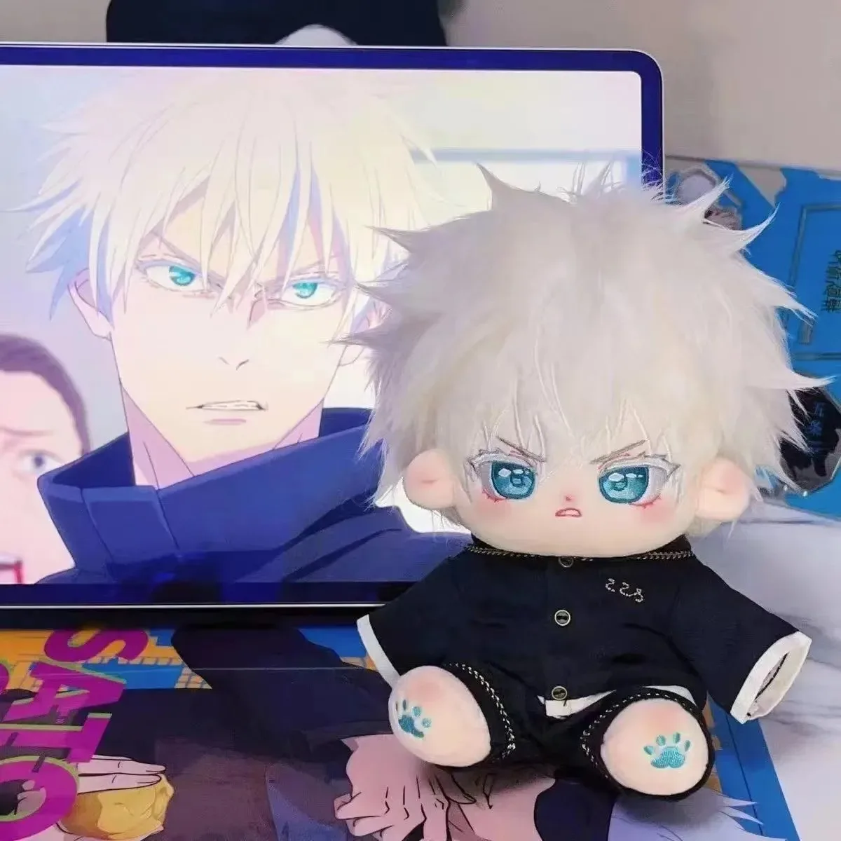 Игрушка для косплея джутсу 20 см кукла Сатору годжо мультяшная мягкая подушка