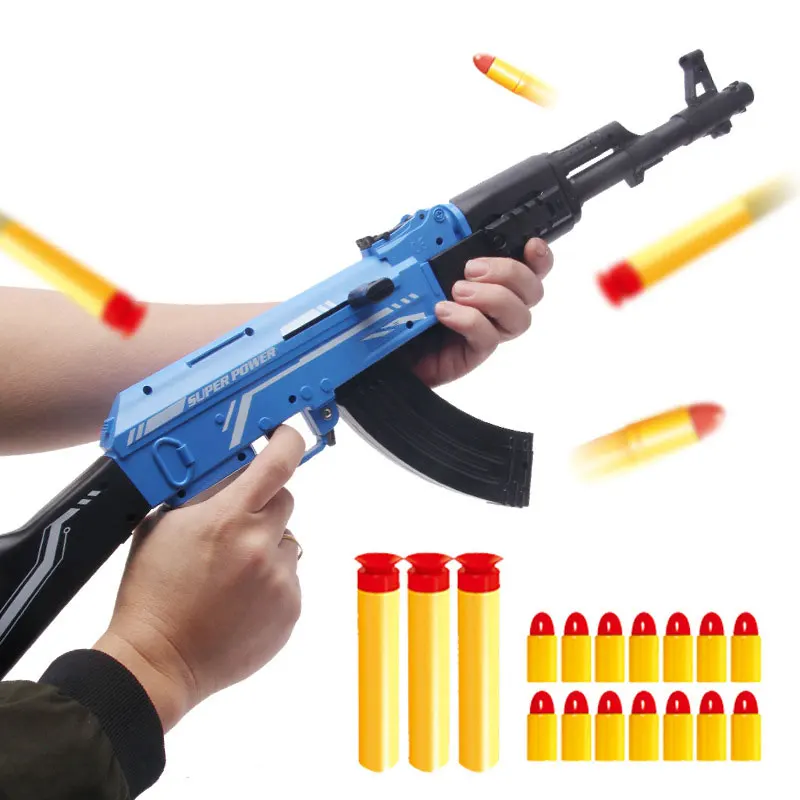 

AK47 Soft Bullet Gun Toy Rifle Simulation Air Gun Weapon For Boys Birthday Gifts Outdoor Game Silah