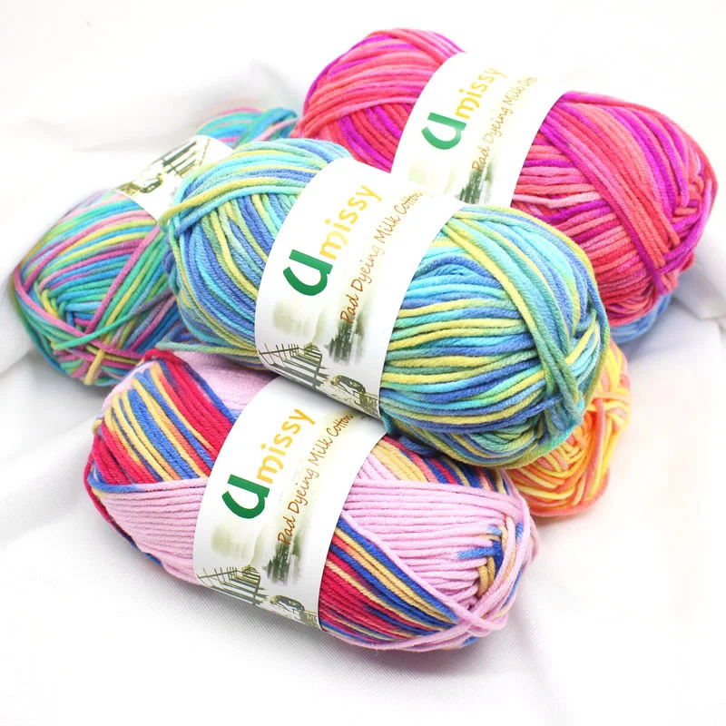 

50g Yarn for Knitting Sale Yarn Diy De Costura Cotton Yarn for Crochet Embrodierry Thread Fancy Yarn