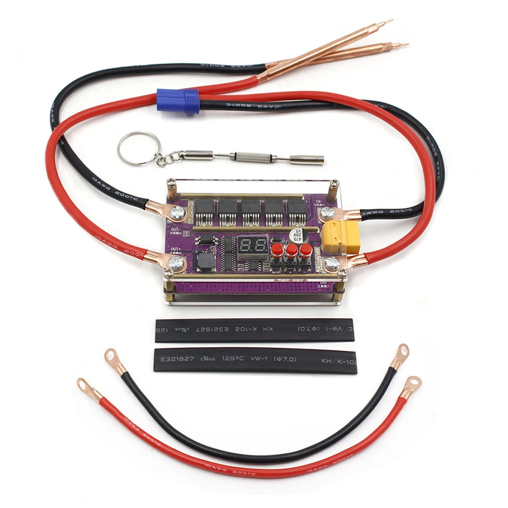 

Spot Welder DIY Kit 99 Gears of Power Adjustable Spots Welding Control Board for Welding 18650 Battery 0.05-0.3mm Nickel Sheet