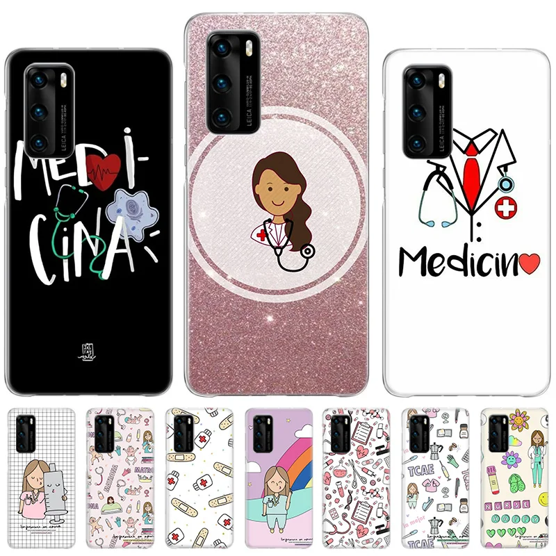 

Nurse Medical Medicine Case For Huawei Honor 8X 10 lite 20 20S 30 30S 50 50SE Pro Y5 Y6 Y7 2019 P Smart Z 2021 Fundas Cover