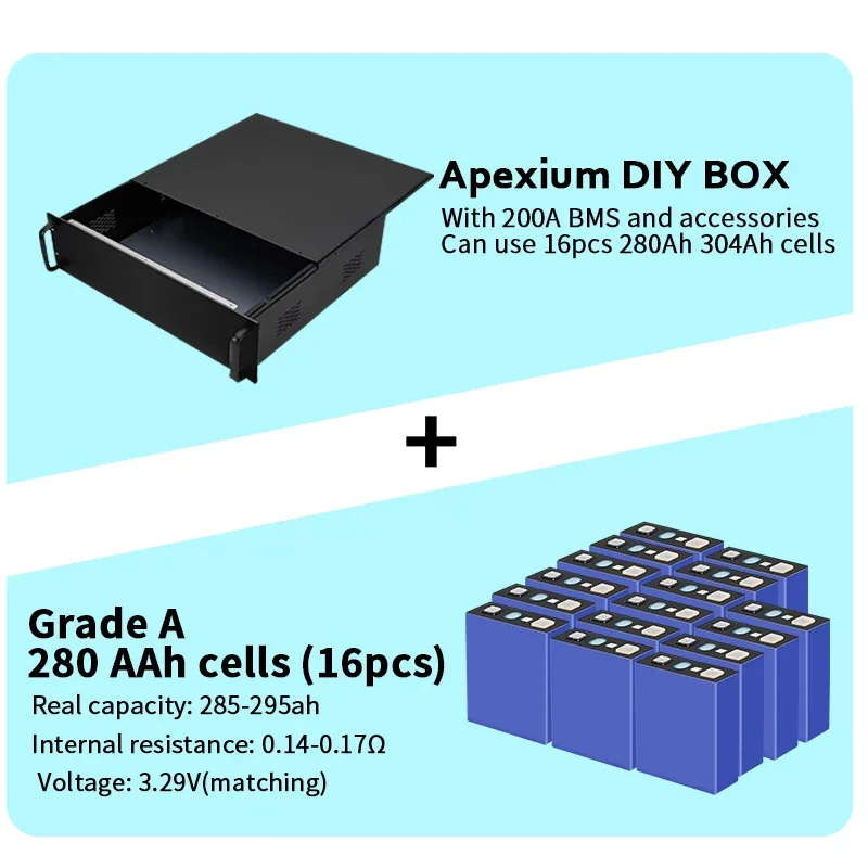Немецкий запас 48 В 16 с 280 Ач 150 А без серверной стойки Bluetooth 15 кВтч 12 24 230 Lifepo4
